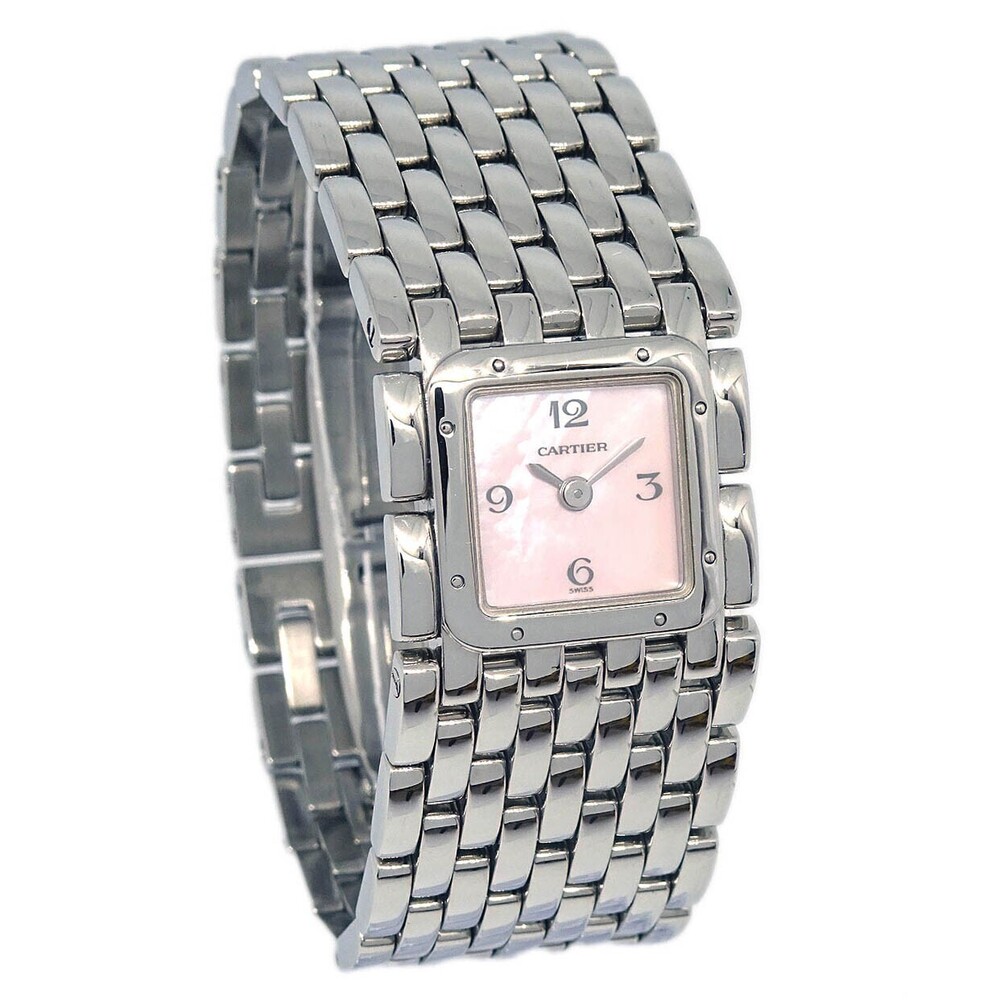Cartier Panthere Ruban Quartz Stainless Steel and Mother of Pearl 21